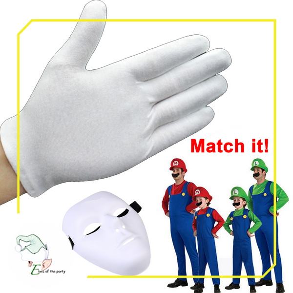 Nintendo Super Mario Bros. Accessories - Cap and Cotton Gloves