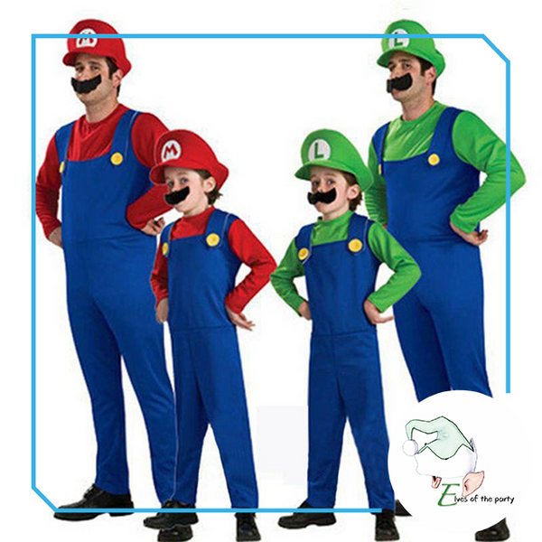 Nintendo Super Mario Brothers Mario & Luigi Costume