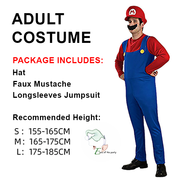 Nintendo Super Mario Brothers Mario & Luigi Costume