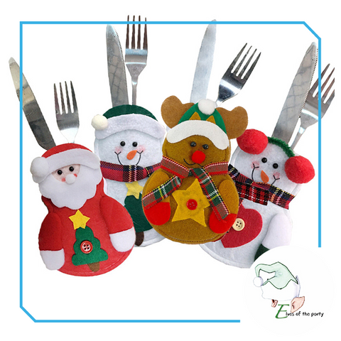 Christmas Cutlery / Utensils Holder