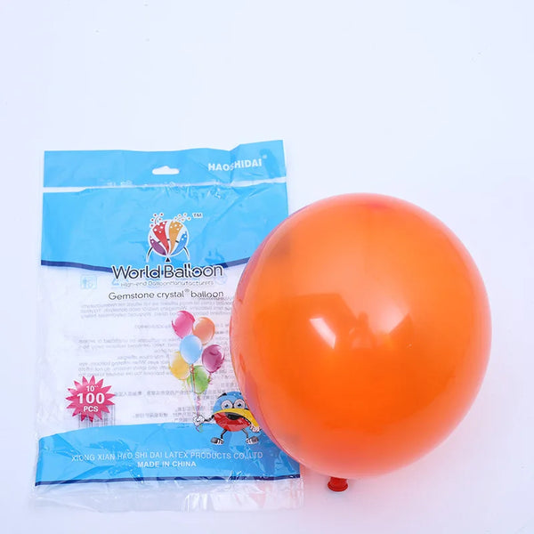 100pc Balloons - 10" Jewel Crystal