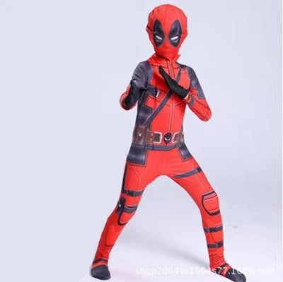 Deadpool Superhero Costume Halloween Role Play Jumpsuit