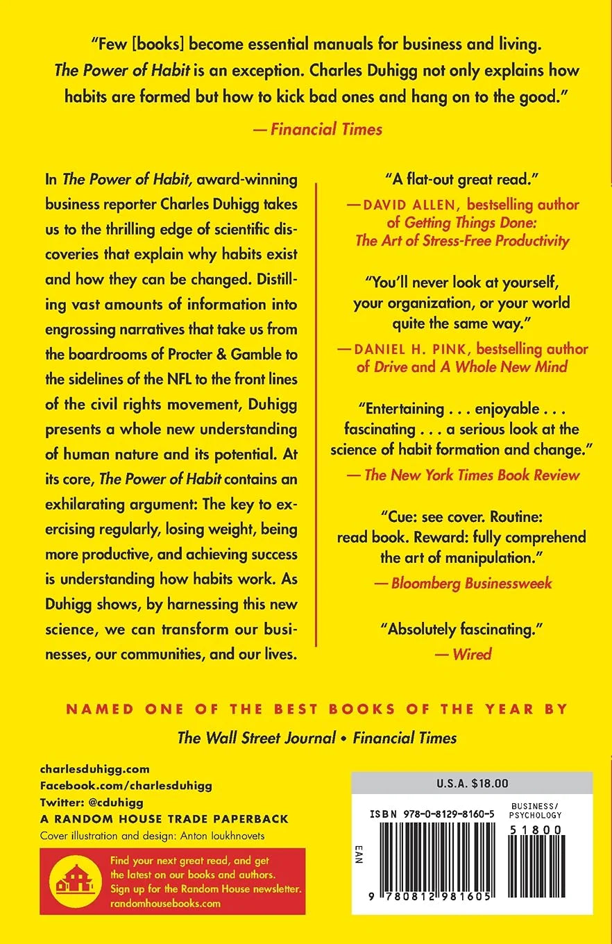 [Book] The Power of Habit by Charles Duhigg