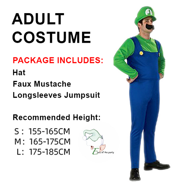 Nintendo Super Mario Brothers Mario & Luigi Costume