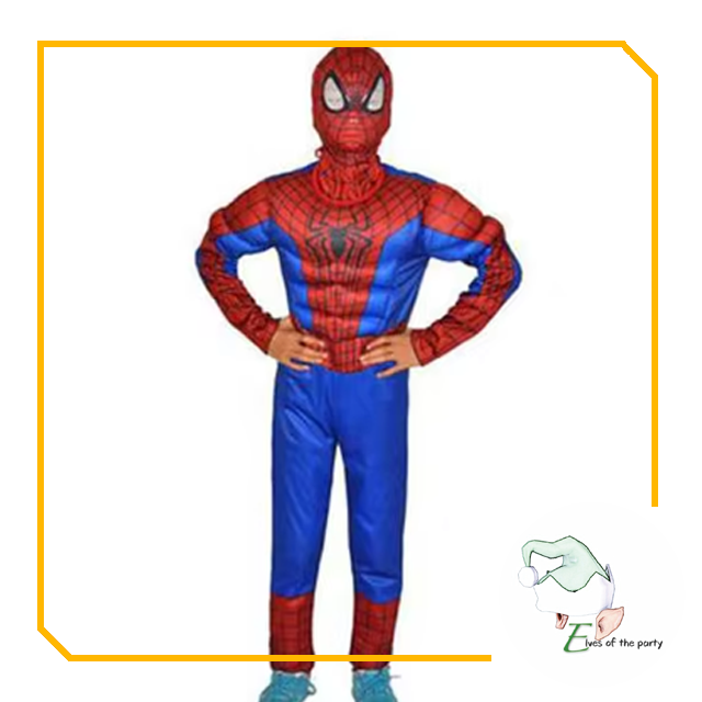 Superhero : Muscle Kids Costume - Spiderman, Iron Man, Superman, Wonder Woman, Wolverine