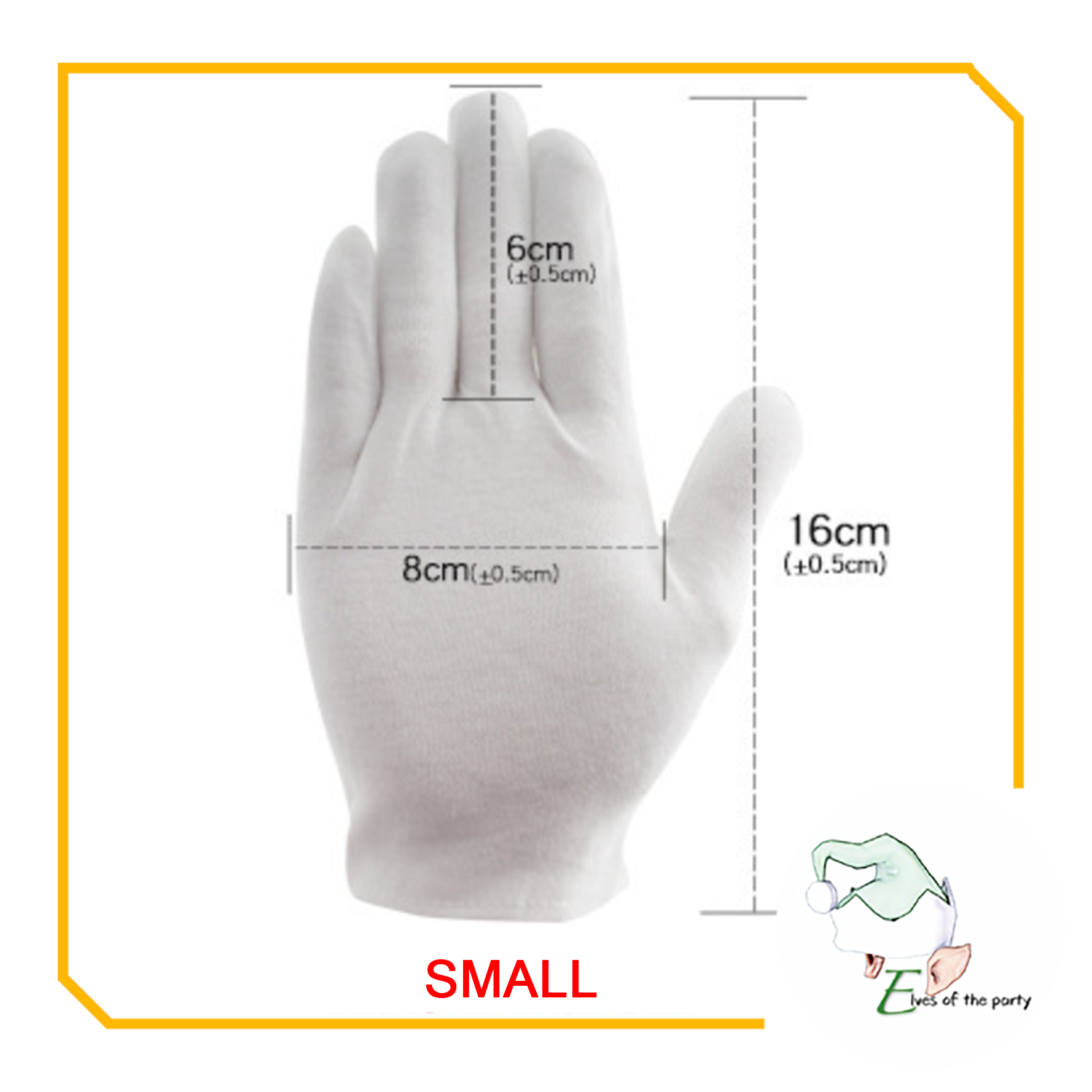 Soft White Cotton Gloves for Men and Women (1 pair)