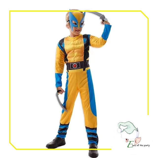 Superhero : Muscle Kids Costume - Spiderman, Iron Man, Superman, Wonder Woman, Wolverine
