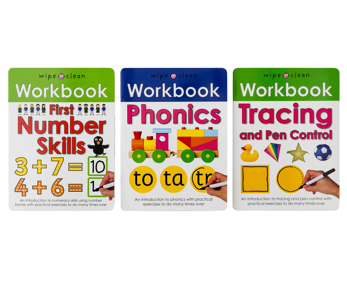 [Book] Wipe Clean Kids Educational Workbook 10pk