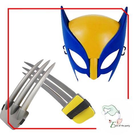 Marvel X-Men Wolverine Mask and Claw Super Hero Roleplay Costume