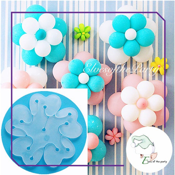 Balloon Flower Clips Tie Holder