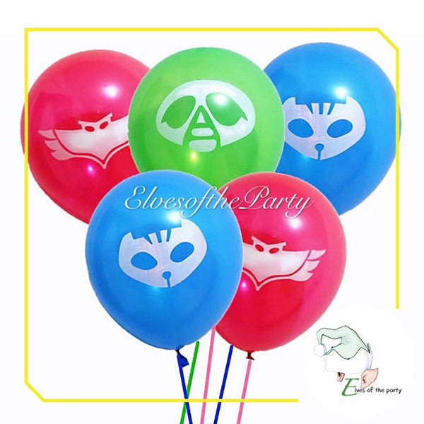 PJ Masks Balloons / Happy Birthday Banner