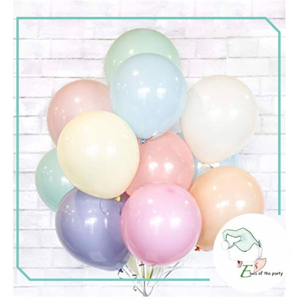 5" and 10" Pastel Balloons (Pack of 10)