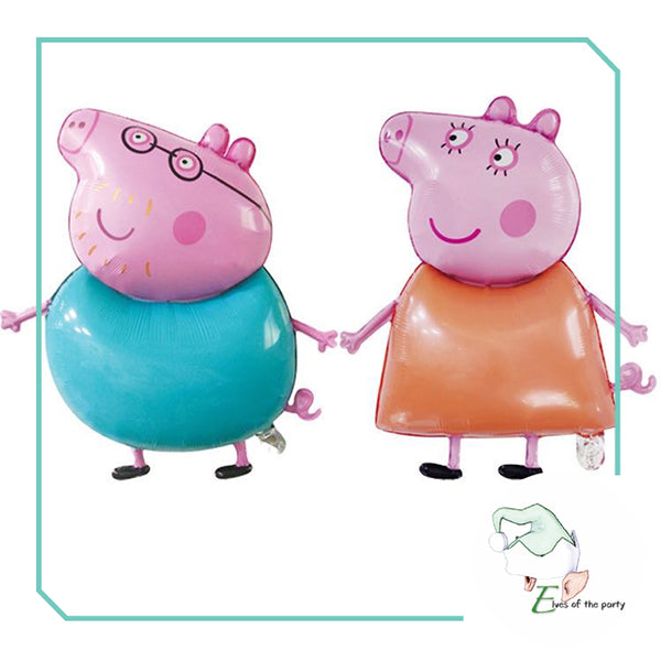 Peppa Pig Happy Birthday Banner and Balloons