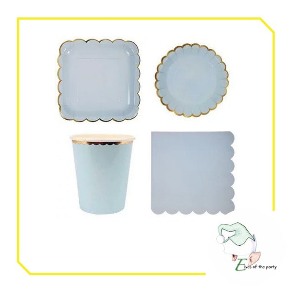 Pastel Party Paper Plates and Cups