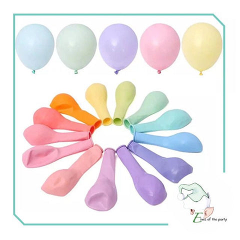 5" and 10" Pastel Balloons (Pack of 10)