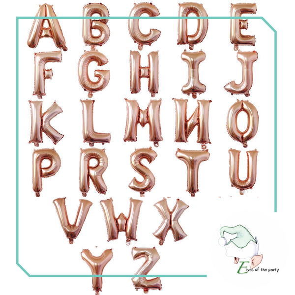 16" Alphabet Foil Balloons (Letter A to N)