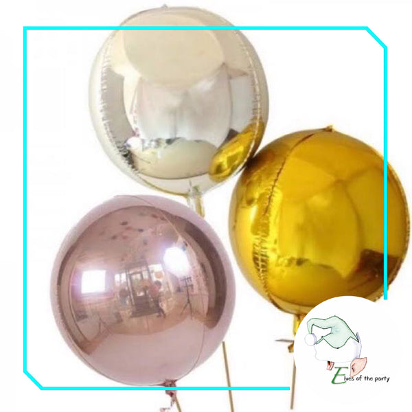 22" 4D Round Orbz Foil Balloon