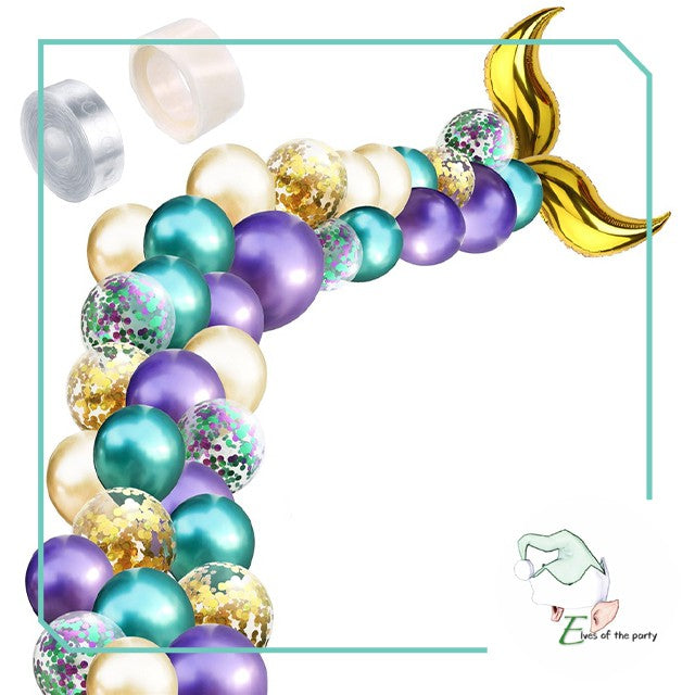 Mermaid Tail Balloon Garland Set