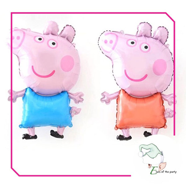 Peppa Pig Happy Birthday Banner and Balloons