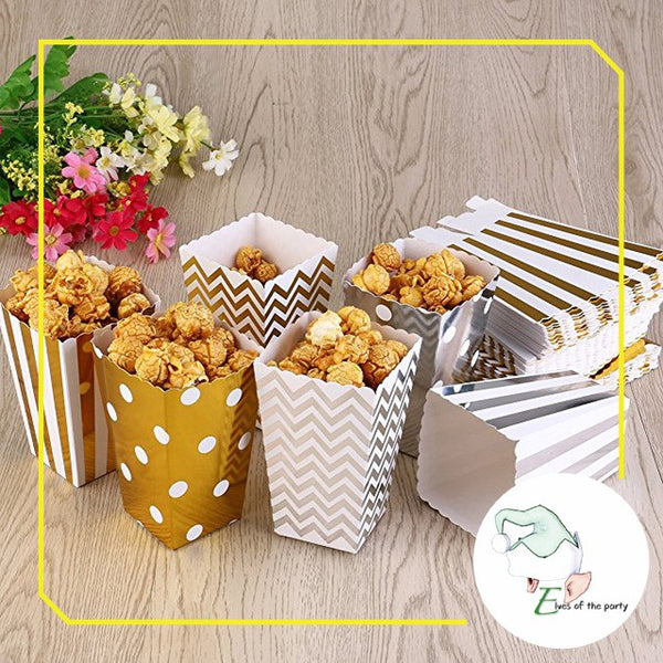 12pc Popcorn Box / Favor Box / Giveaway Box