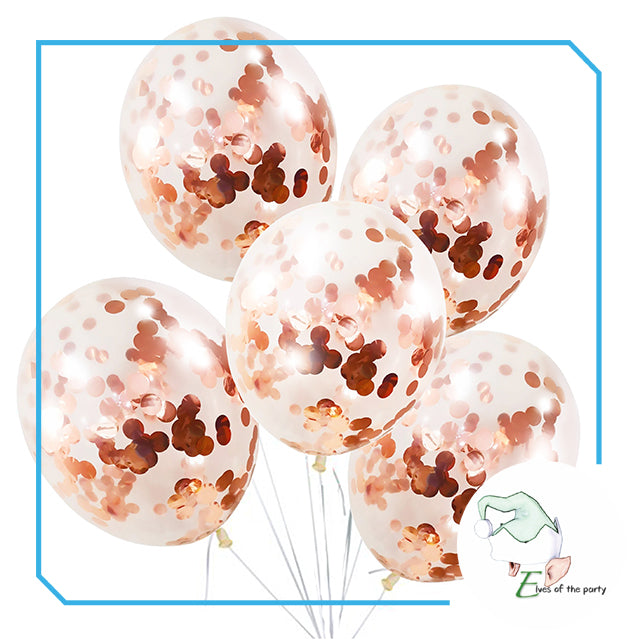 12" Confetti Balloons (5pcs)