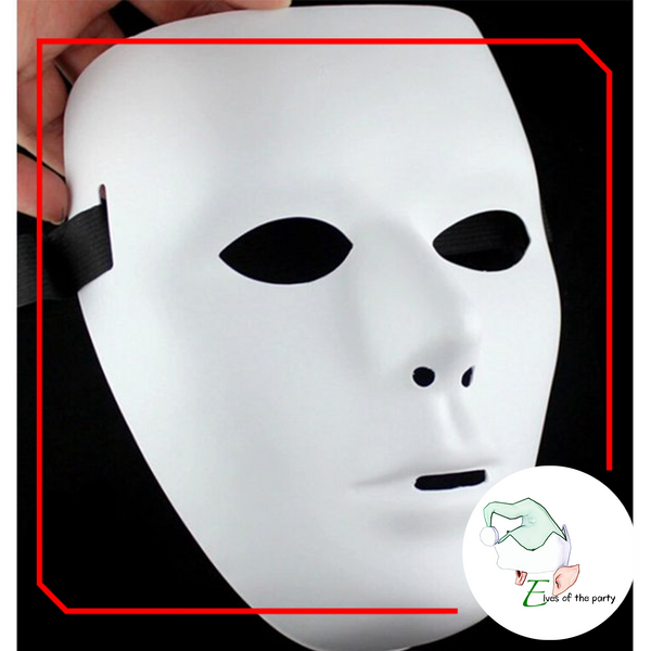 White Phantom Mask Halloween Costume