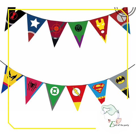 Superhero Party Banner Decoration