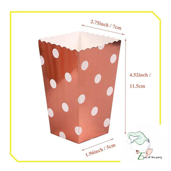 12pc Popcorn Box / Favor Box / Giveaway Box