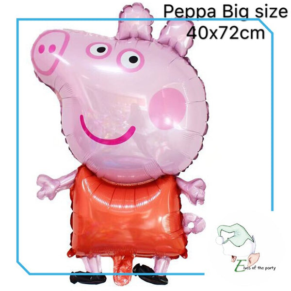 Peppa Pig Happy Birthday Banner and Balloons