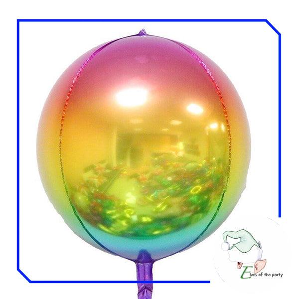 22" 4D Round Orbz Foil Balloon