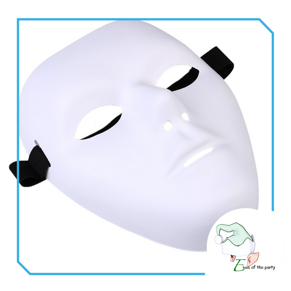 White Phantom Mask Halloween Costume