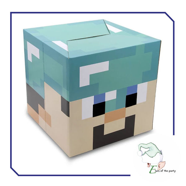 Minecraft Cardboard Head Box