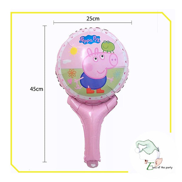 Peppa Pig Happy Birthday Banner and Balloons