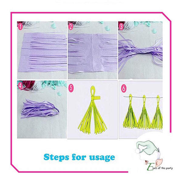 5pc Paper Tassel Pack