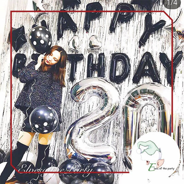 32” Number Foil Balloons: Gold, Silver, Rose Gold & Tutti Frutti