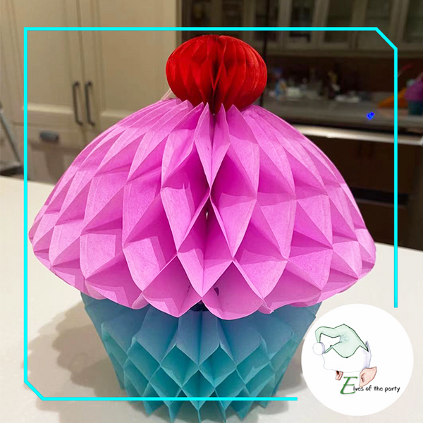 3D Paper Lantern : Cupcake Honeycomb