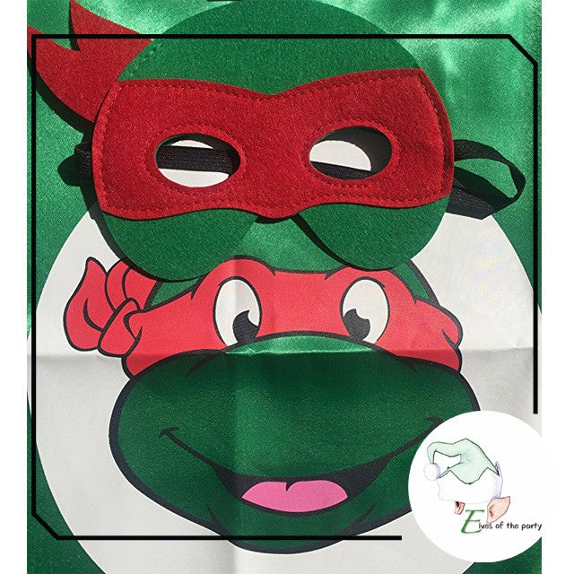 Mask and Cape Costume: Teenage Mutant Ninja Turtles (TMNT)