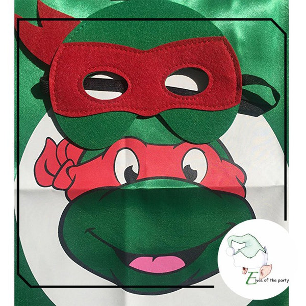 Teenage Mutant Ninja Turtles (TMNT) Mask and Cape Costume