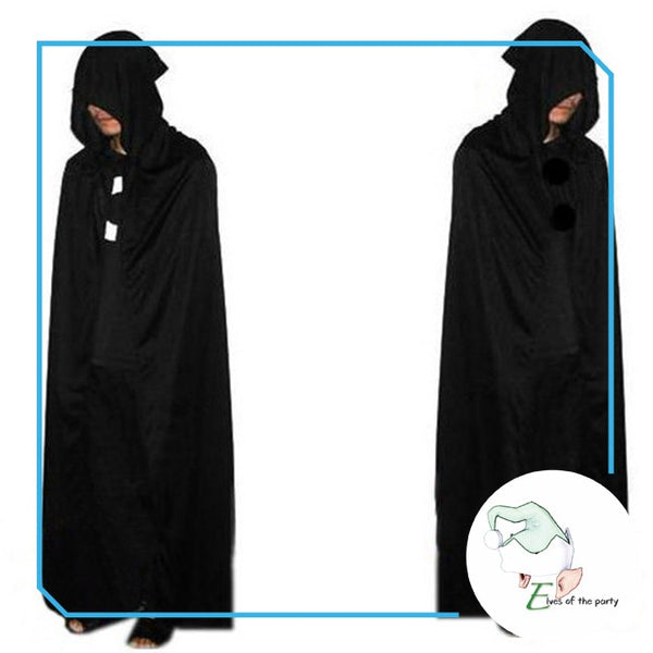 Scream Black Cloak with Hood Halloween Costume