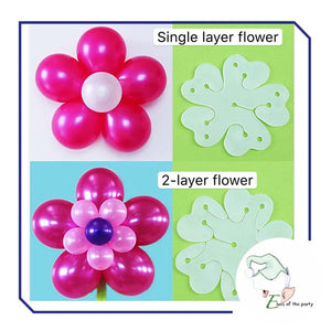 Balloon Flower Clips Tie Holder