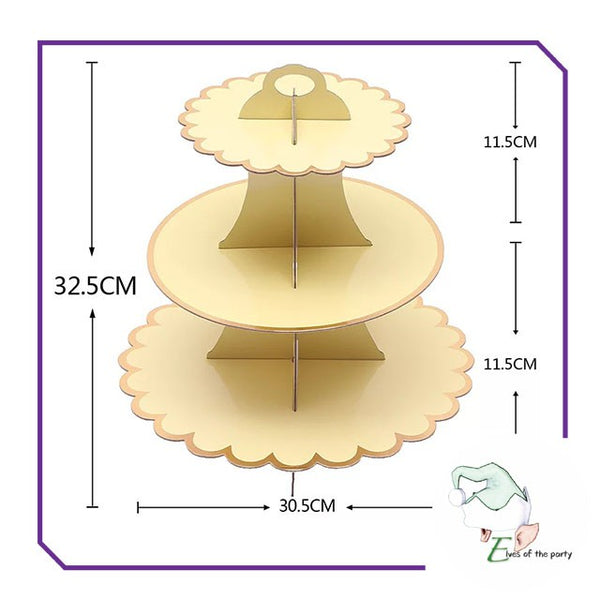 1-Tier / 3-Tier Cake and Cupcake Stand