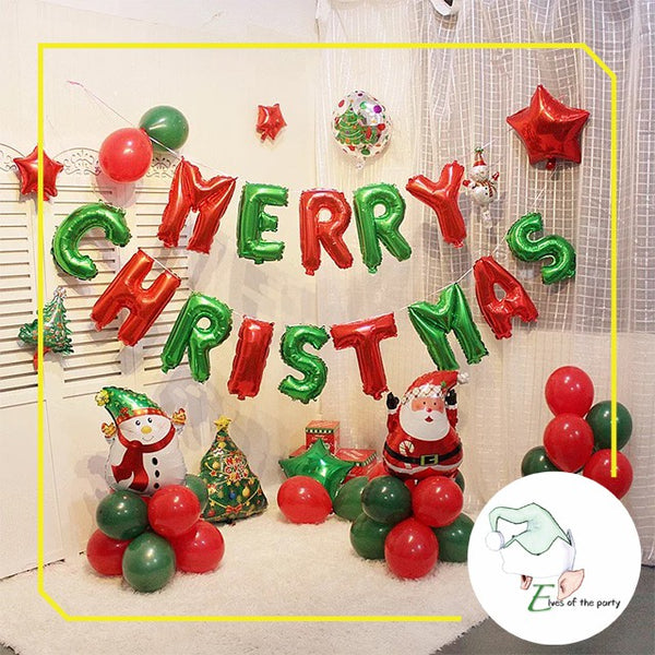 Merry Christmas Foil Balloon Banner