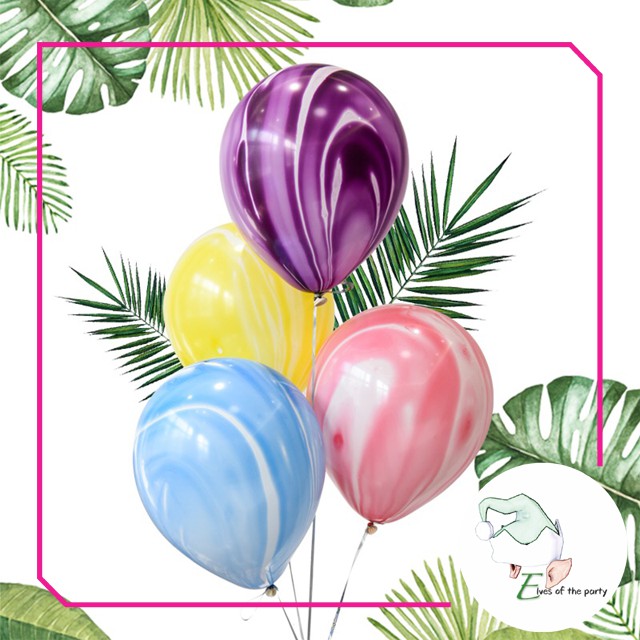 12" Marble Balloons (5pcs)