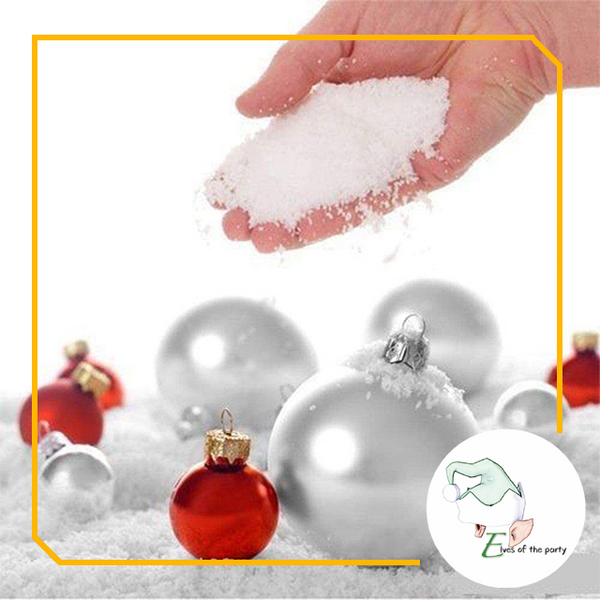 Instant Faux Snow for Christmas Decor or Science experiments