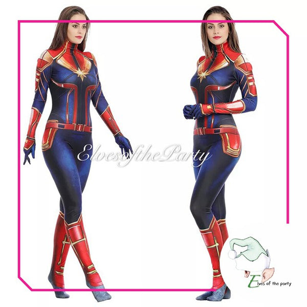 Superhero : Captain Marvel Bodysuit