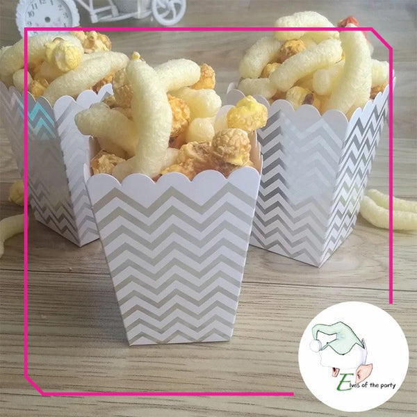 12pc Popcorn Box / Favor Box / Giveaway Box