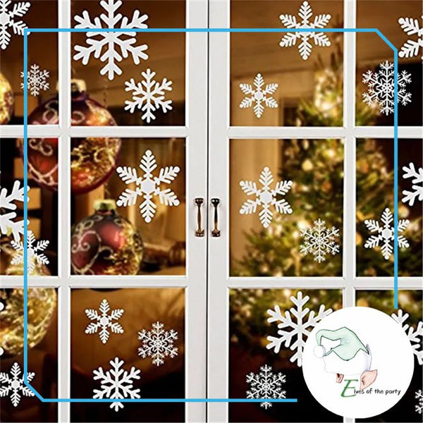 Decal Stickers : Christmas Snowflakes