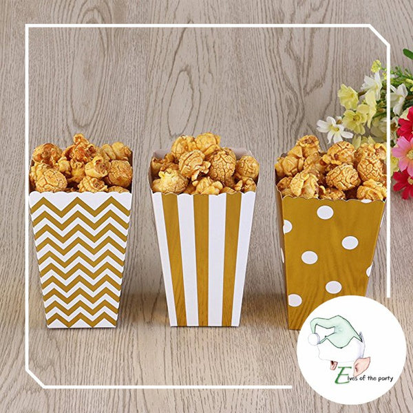 12pc Popcorn Box / Favor Box / Giveaway Box