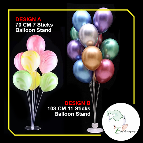 Balloon Stand : 7 Sticks / 11 Sticks Clear Balloon Stand