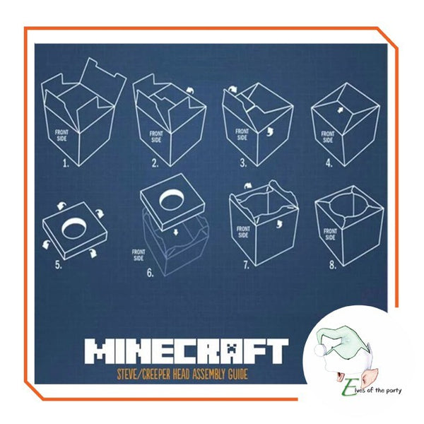 Minecraft Cardboard Head Box